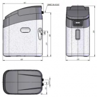 Monarch MIDI HE Metered Water Softener - 22mm Kit